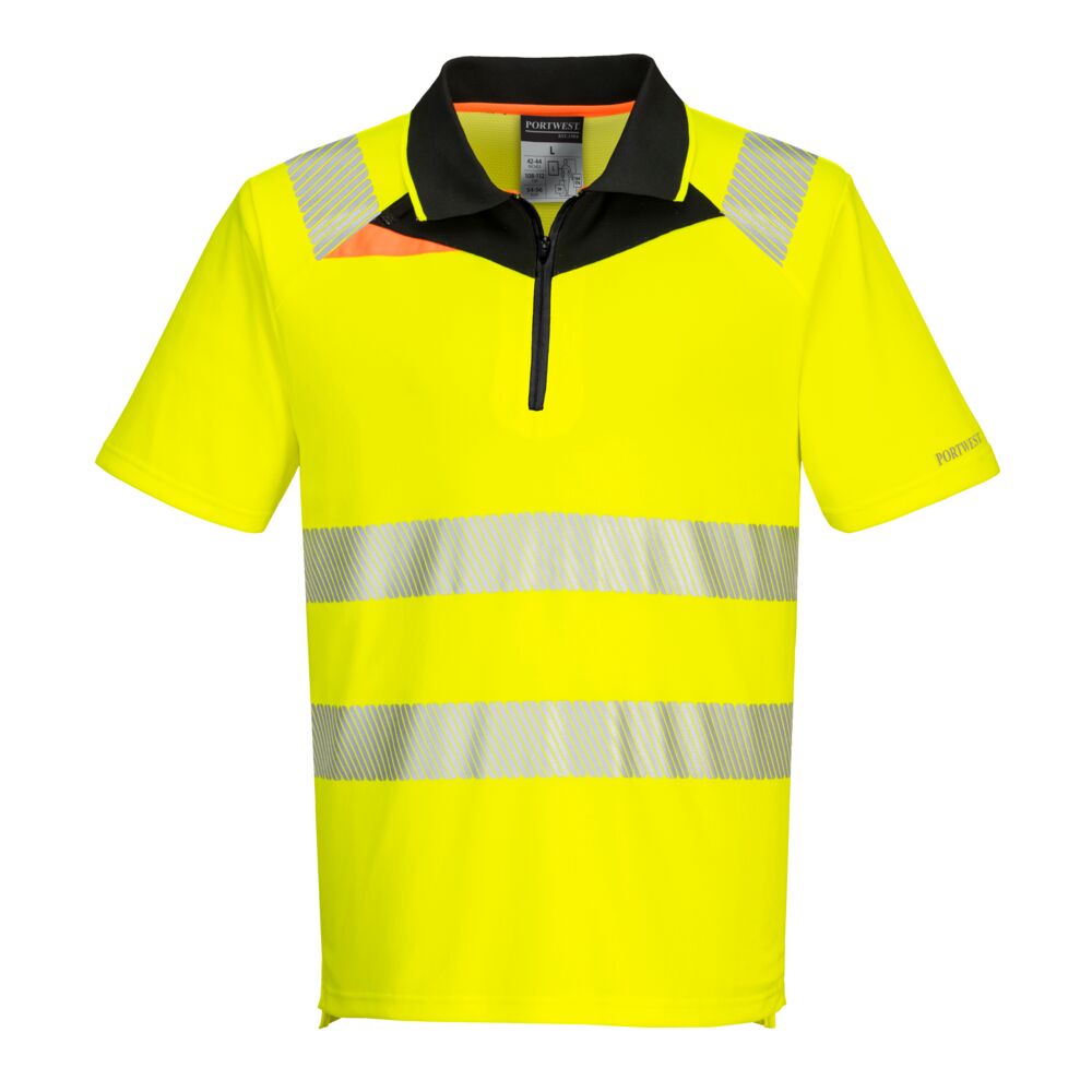 MXDX412 - DX4 Warnschutz Polo Shirt mit Reißverschluss kurzarm